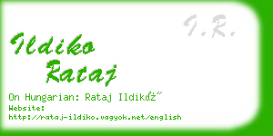 ildiko rataj business card